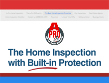 Tablet Screenshot of homeinspectionfranchise.net